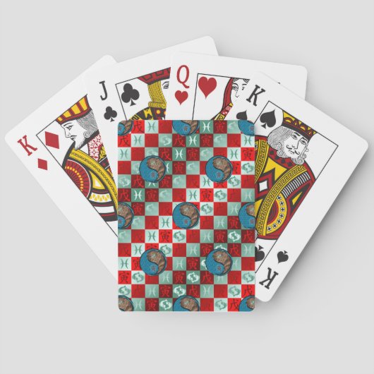 Fische & Erdtiger Spielkarten (Rückseite)