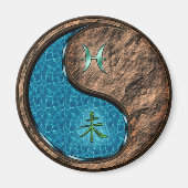 Fische & Erdziege Magnet (Vorne)