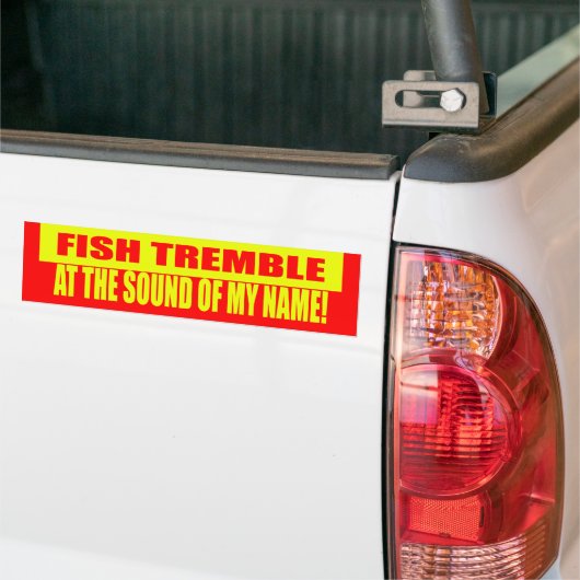 Fische erzittern Autoaufkleber (Auf Lkw)