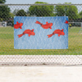 FISCHE Fahne der TAPISSERIE-KOI Banner (Insitu)