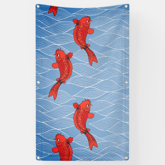 FISCHE Fahne der TAPISSERIE-KOI Banner (Vertikal)