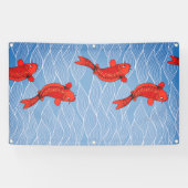 FISCHE Fahne der TAPISSERIE-KOI Banner (Horizontal)