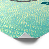 Fische fahren mit einem Motivierend Fahrradplakat Poster (Ecke)