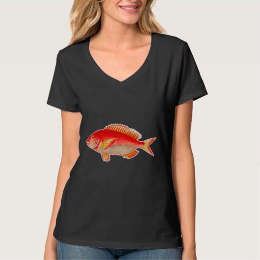 Fische farbig Vintag T-Shirt (Vorderseite)