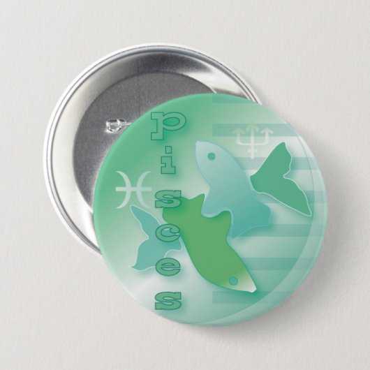 Fische-Febuary 20 zum 20. März Button (Vorne & Hinten)