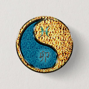 Fische & Feuer Kaninchen Button
