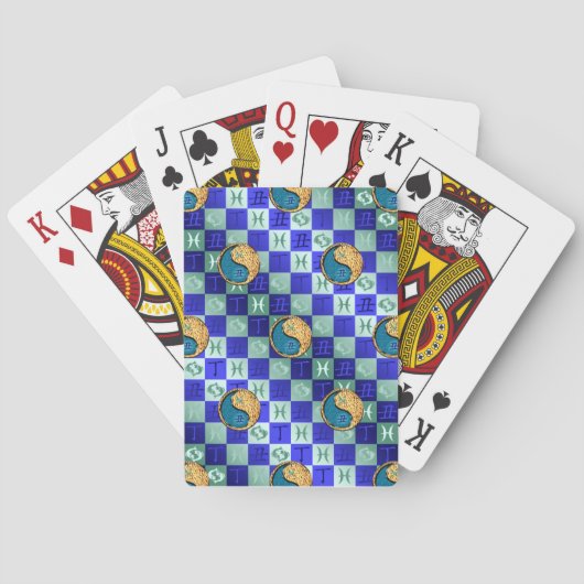 Fische & Feuer-Ochse Spielkarten (Rückseite)