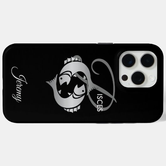 Fische ♓ Fisch - Zodiaka-Zeichen Case-Mate iPhone Hülle (Rückseite (Horizontal))