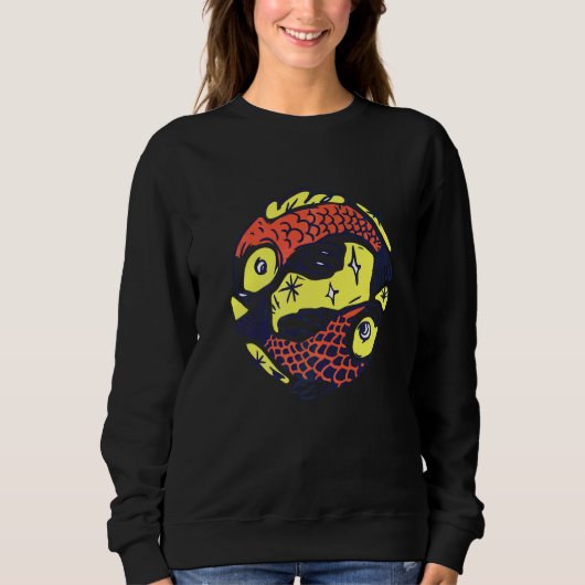 Fische Fische Astrologie Sweatshirt (Vorderseite)