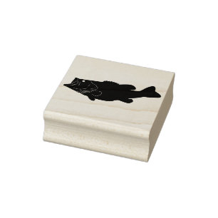 Fische/Forellenbarsch Gummistempel