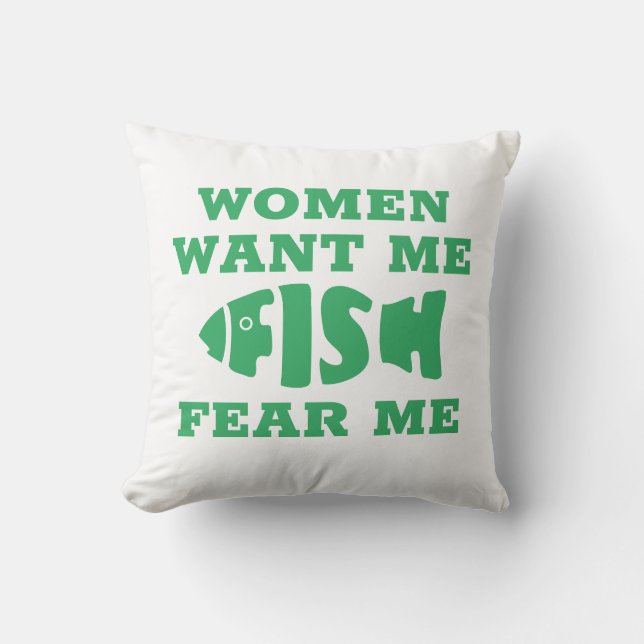 Fische fürchten mich kissen (Vorderseite)