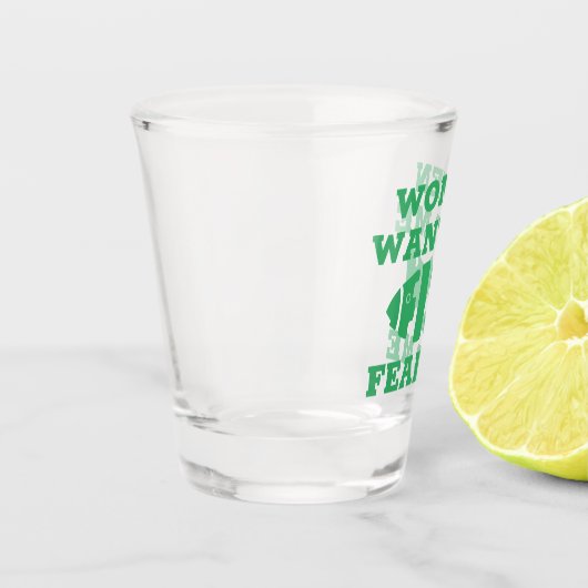 Fische fürchten mich schnapsglas (Links)