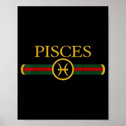 Fische Geburtsdatum Sternzeichen Horoskop Februar Poster (Vorne)
