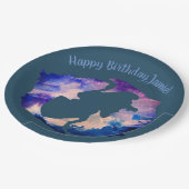 Fische, Geburtstags-kundenspezifischer Pappteller (Schrägansicht)