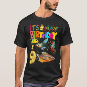 Fische Geburtstagskind Party Tier 9. Geburtstag Fi T-Shirt