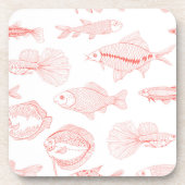 Fische Getränkeuntersetzer (Vorderseite)