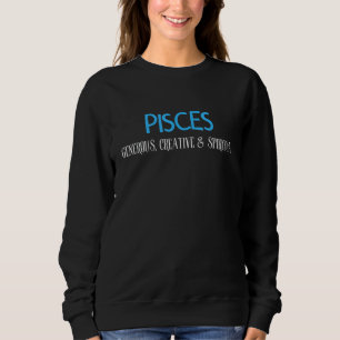Fische Großzügiges kreatives und spirituelles Vint Sweatshirt