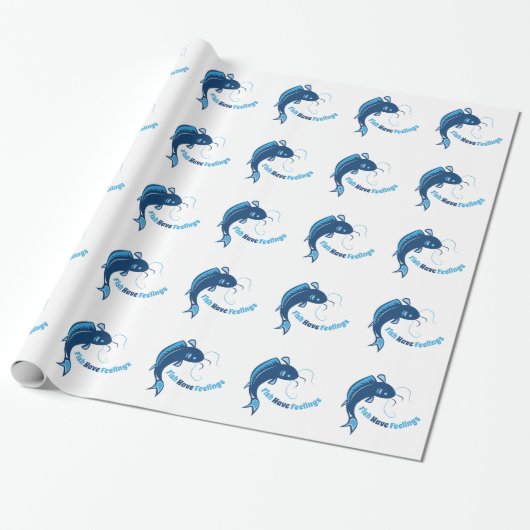 Fische haben Gefühle Geschenkpapier (Ungerollt)