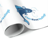 Fische haben Gefühle Geschenkpapier (Rolleneckpunkt)