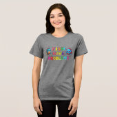 Fische haben Probleme Tri-Blend Shirt (Vorderseite voll)