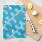 Fische Handtuch (Viertel Falte)