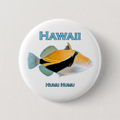 Fische Hawaiis Humu Humu Button (Vorderseite)