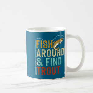 Fische herumlaufen und Forellen finden Lustiges An Kaffeetasse