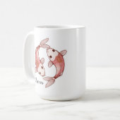 Fische Himmelssternzeichen-Tasse - Kunst der Zwill Kaffeetasse (Vorderseite Links)