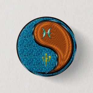 Fische & Holz-Affe Button