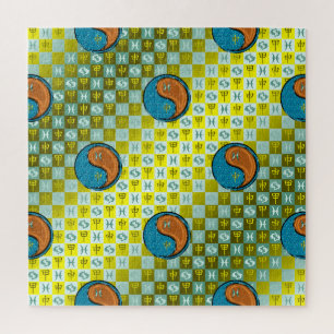 Fische & Holz-Affe Puzzle