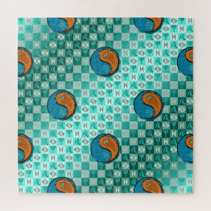 Fische & Holz Hund Puzzle