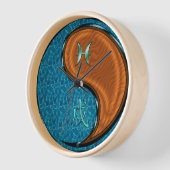 Fische & Holz Hund Uhr (Winkel)
