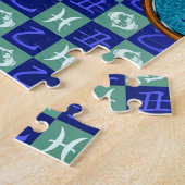 Fische & Holz Ochse Puzzle (Seite)