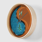 Fische & Holz Ziege Uhr (Winkel)