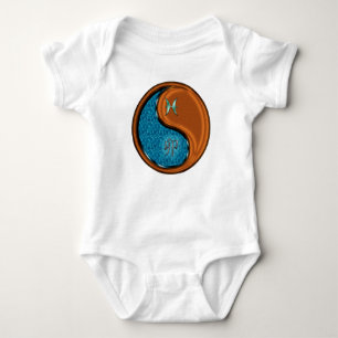 Fische & Holzkaninchen Baby Strampler