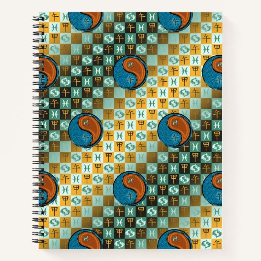 Fische & Holzpferd Notizblock (Vorderseite)