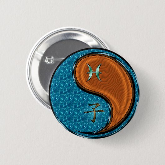 Fische & Holzratte Button (Vorne & Hinten)