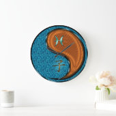 Fische & Holzratte Große Wanduhr (Zuhause)