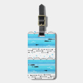 Fische im Meer Gepäckanhänger (Vorderseite vertikal)