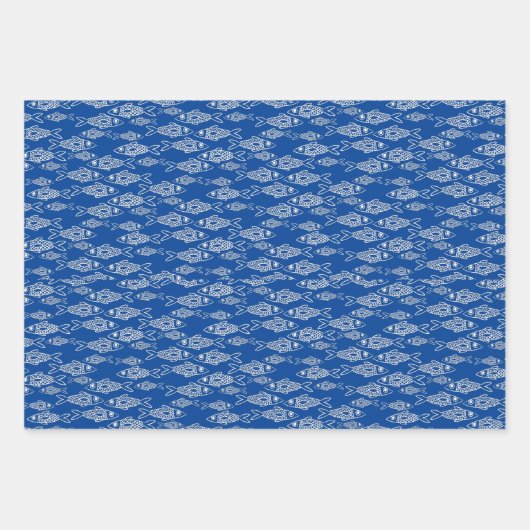 Fische im Meer Geschenkpapier Set (Vorderseite 3)