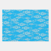 Fische im Meer Geschenkpapier Set (Vorderseite)