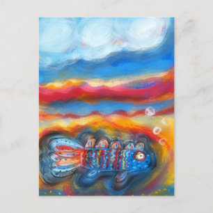 Fische im Meer Postkarte