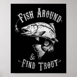 Fische im sonnigen Fischfang Poster