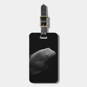 Fische im Tank - Schwarz-Weiß-Kunstfotos Gepäckanhänger