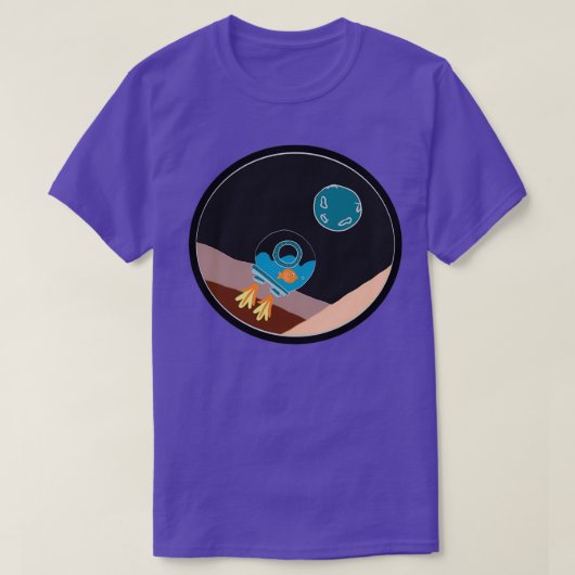 Fische im Weltraum T-Shirt (Design vorne)