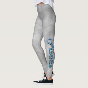 Fische in Aquamarine Leggings