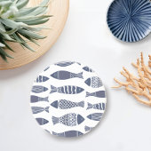 Fische in Blau und Weiß Getränkeuntersetzer