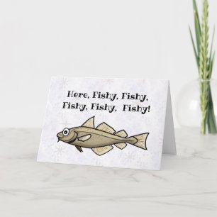 Fische in der meer-romantischen Liebe Grußkarte Feiertagskarte