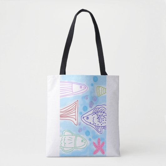 Fische in der Meereskunst Tasche (Vorderseite)