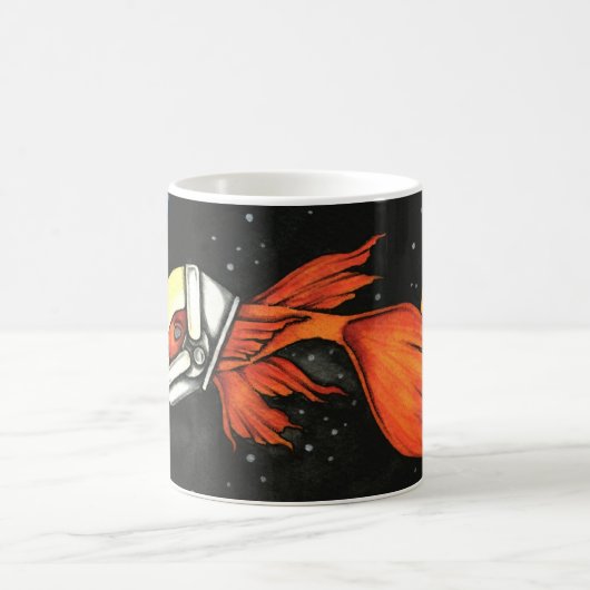 Fische in der Raum-Tasse Kaffeetasse (Mittel)